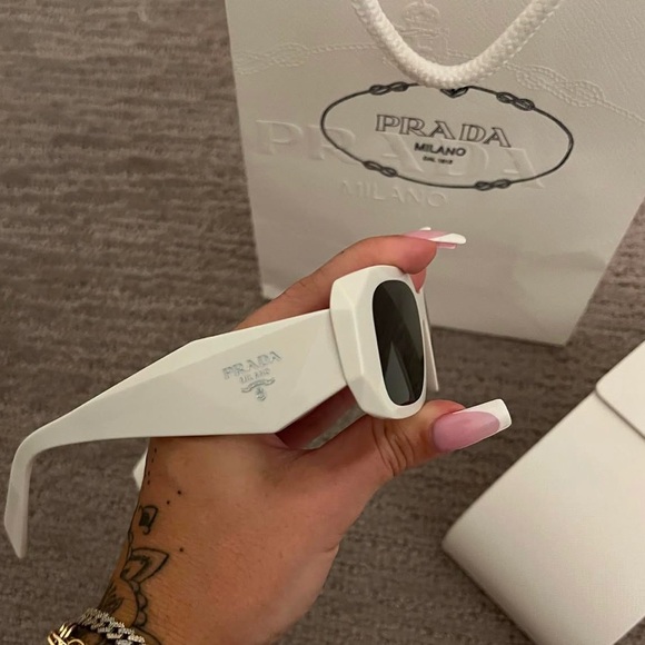 Prada White Sunglasses - Picture 1 of 4